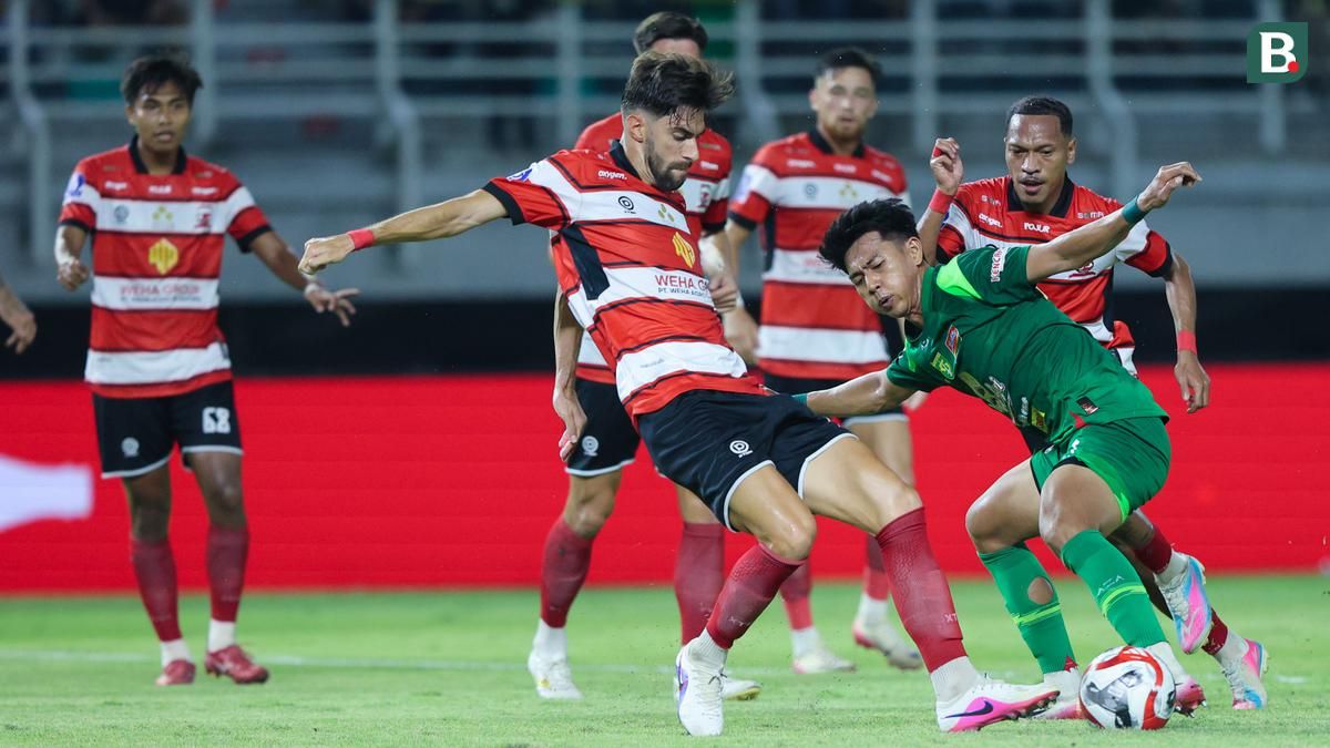 Madura United Incar Kemenangan Atas Bali United di Stadion Bangkalan