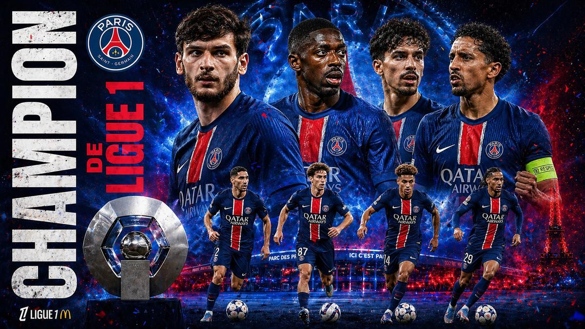 Paris Saint-Germain Kunci Gelar Juara Ligue 1 Usai Tekuk RC Lens