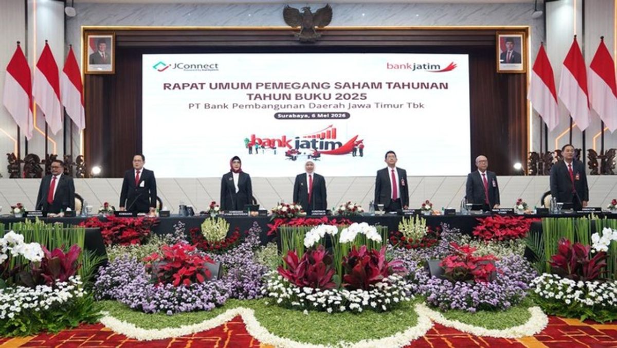 Bank Jatim Bagikan Dividen Rp 850 Miliar dan Rombak Pengurus