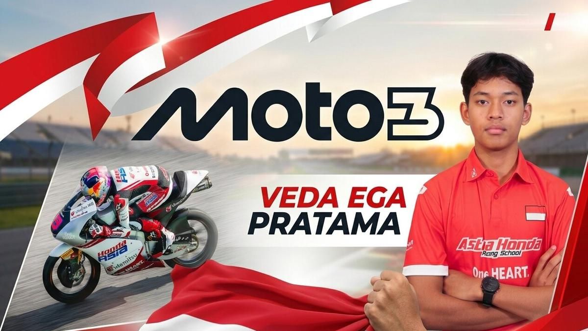 Veda Ega Pratama Lolos Kualifikasi Kedua Moto3 Prancis di Le Mans