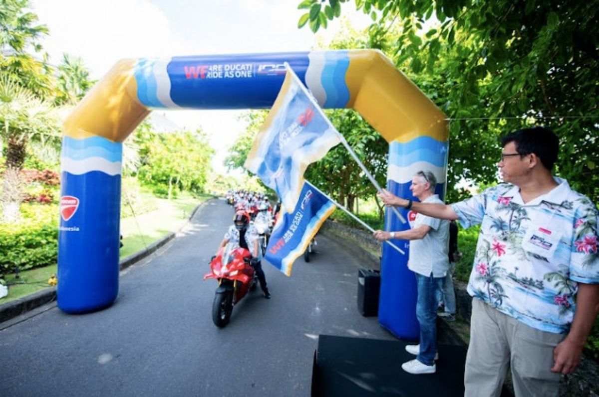 Ratusan Pengendara Ducati Berkumpul di Bali Promosikan Wisata Nasional