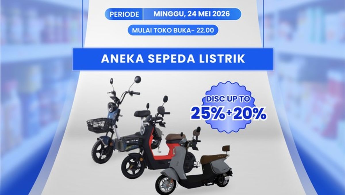 Transmart Full Day Sale 24 Mei 2026 Beri Diskon Sepeda Listrik