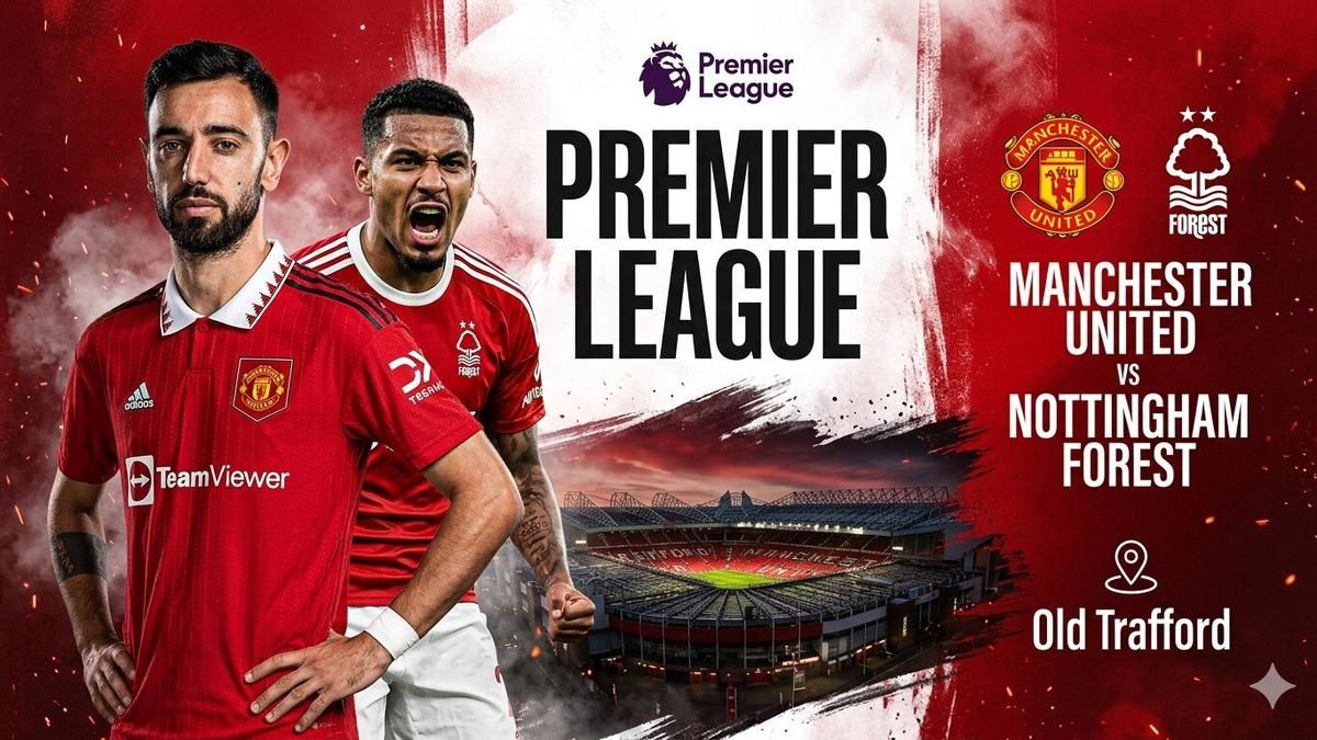 Manchester United Ladeni Nottingham Forest di Old Trafford