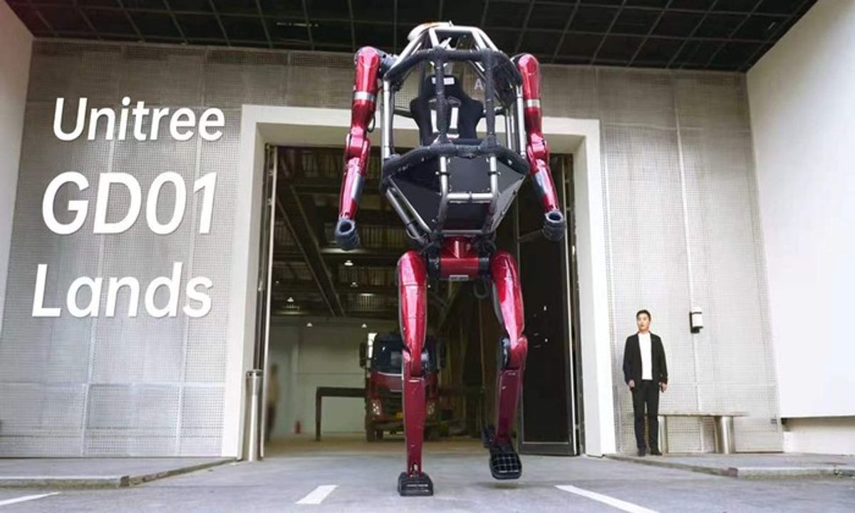 Unitree Robotics Luncurkan Robot Mecha Berawak GD01 Seharga Rp10 Miliar