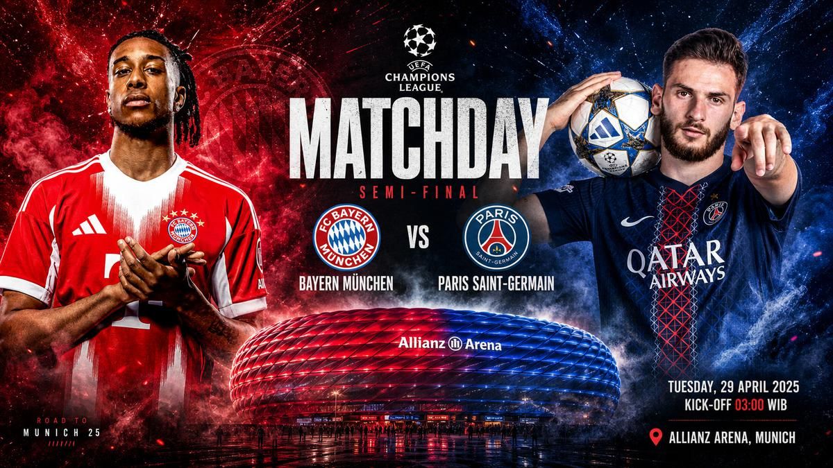 Bayern Munchen Jamu PSG dalam Semifinal Liga Champions di Allianz Arena