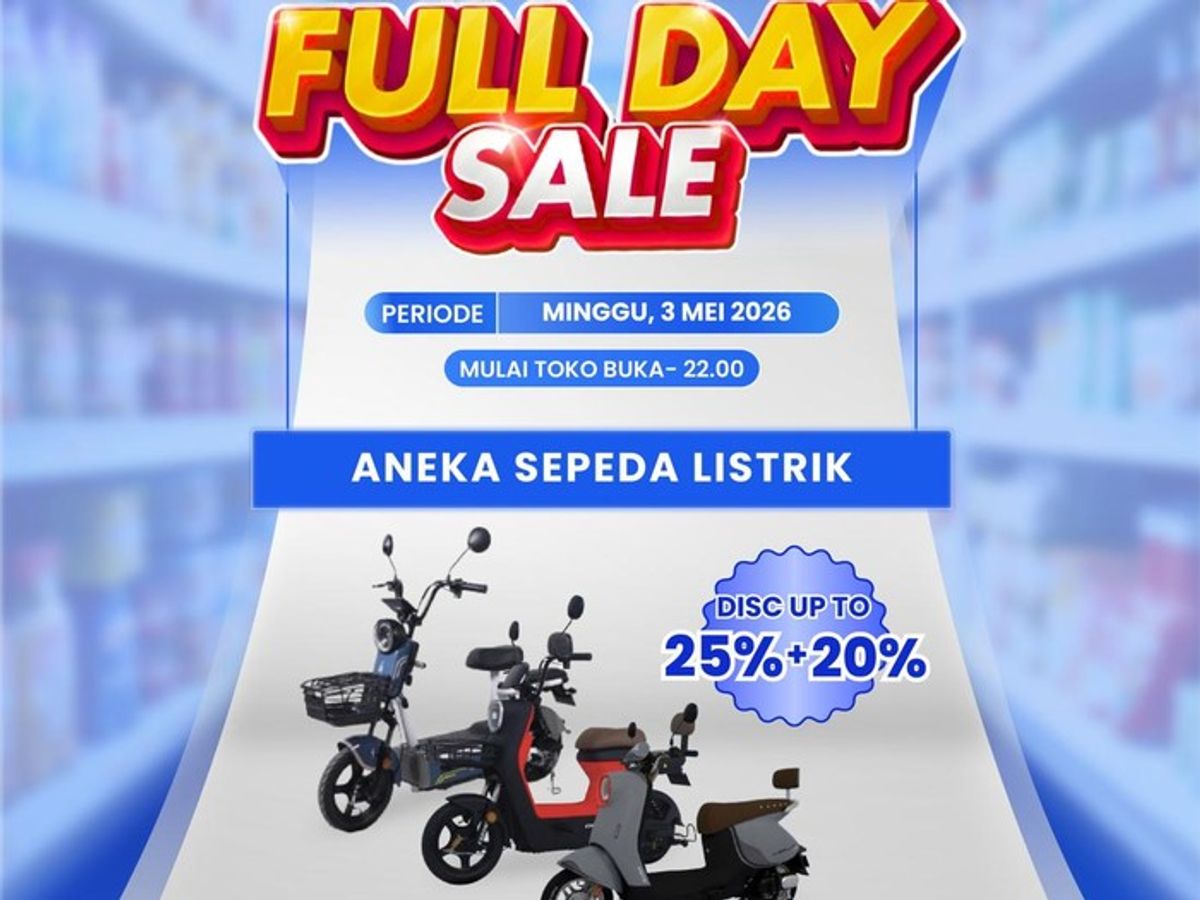 Transmart Gelar Diskon Sepeda Listrik Hingga 45 Persen
