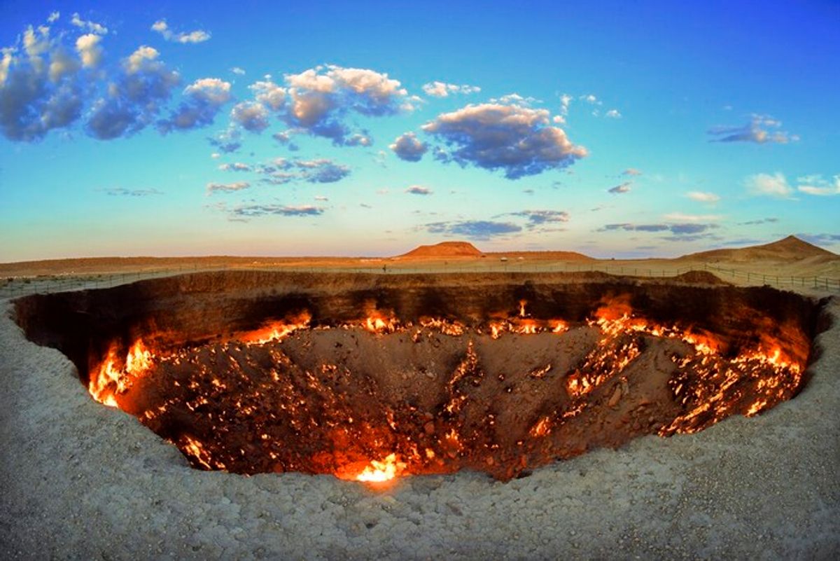 Intensitas Api Gerbang Neraka Turkmenistan Menurun Signifikan