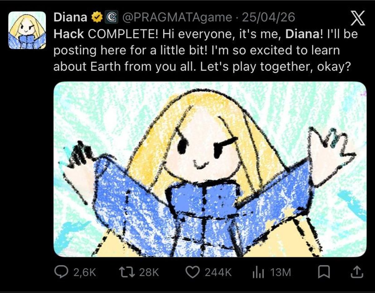 Capcom Gunakan Karakter Diana Pragmata Promosikan Gim Melalui Media Sosial