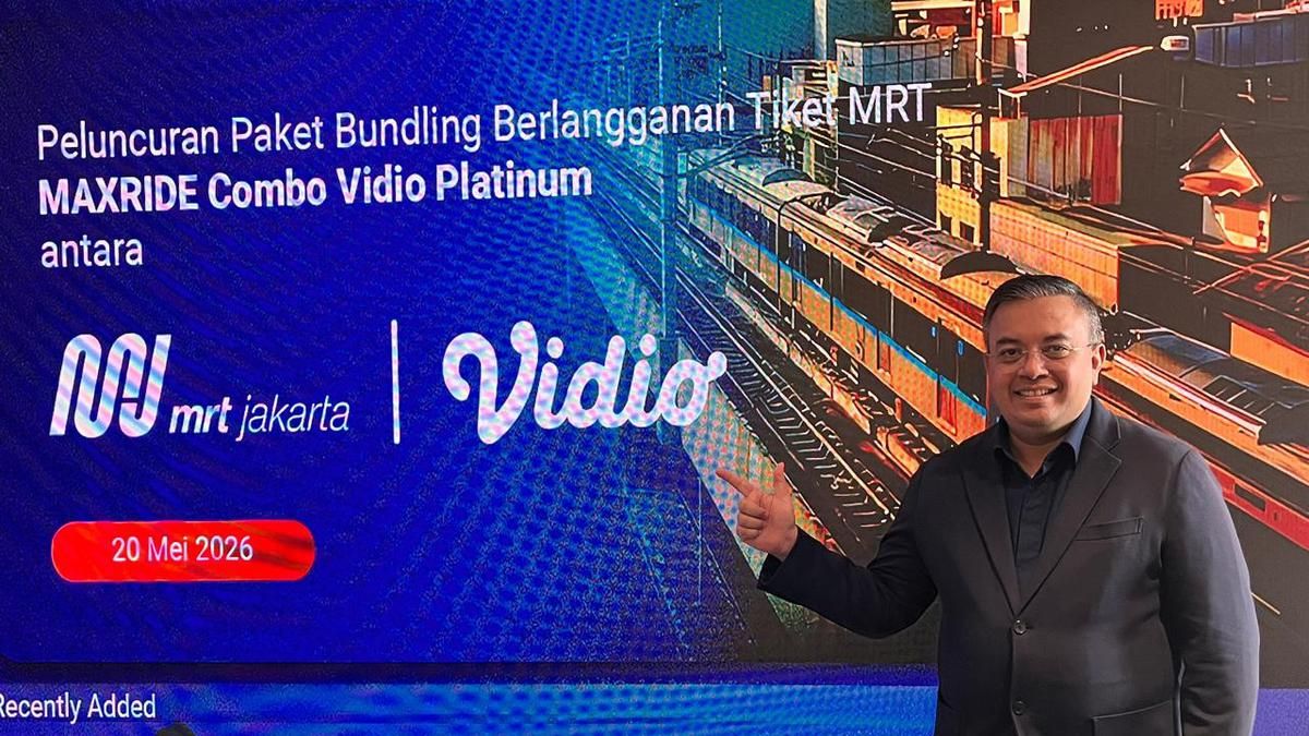 PT MRT Jakarta Meluncurkan Paket Berlangganan MAXRIDE Combo Vidio