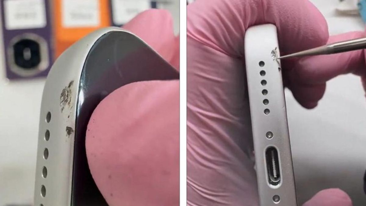 Teknisi China Perbaiki Kerusakan Rangka Aluminium iPhone 17 Pro Max