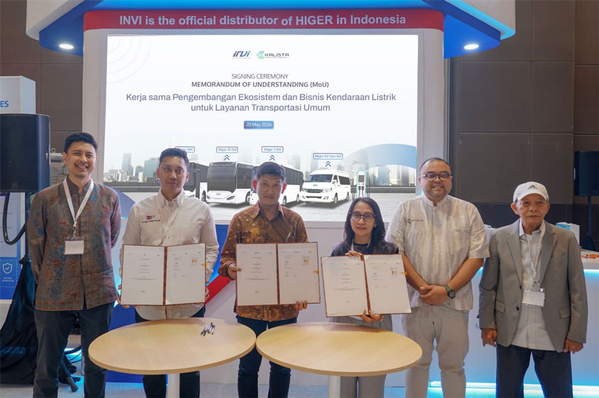 Kalista Group dan INVI Gandeng Tiga Operator Transjakarta Dorong Elektrifikasi Bus