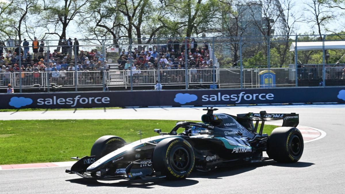 George Russell Rebut Pole Position Sprint F1 GP Kanada 2026