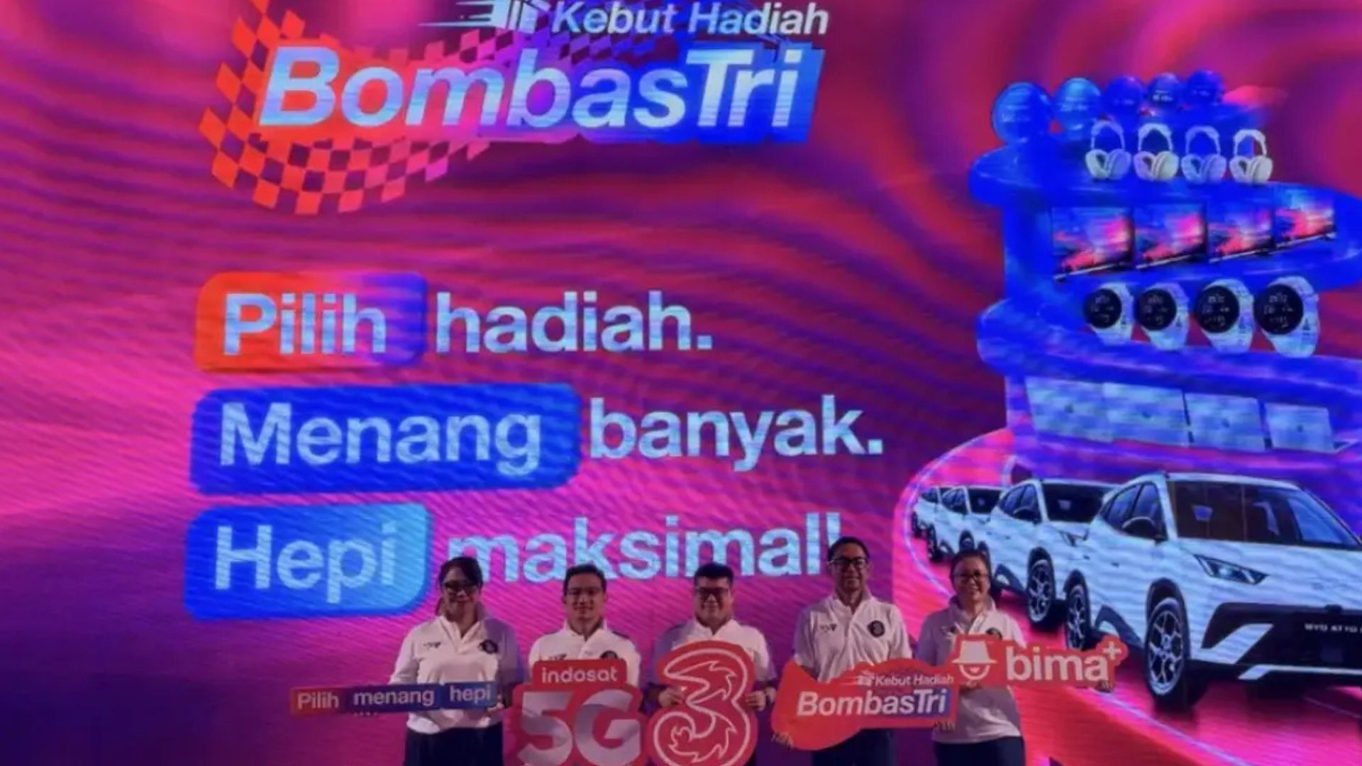Tri Biarkan Pelanggan Pilih Sendiri Hadiah Undian BombasTri 2026, Target 45 Juta Tiket